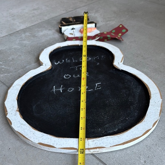 Distressed Snowman Chalkboard Sign - Picture 6 of 6